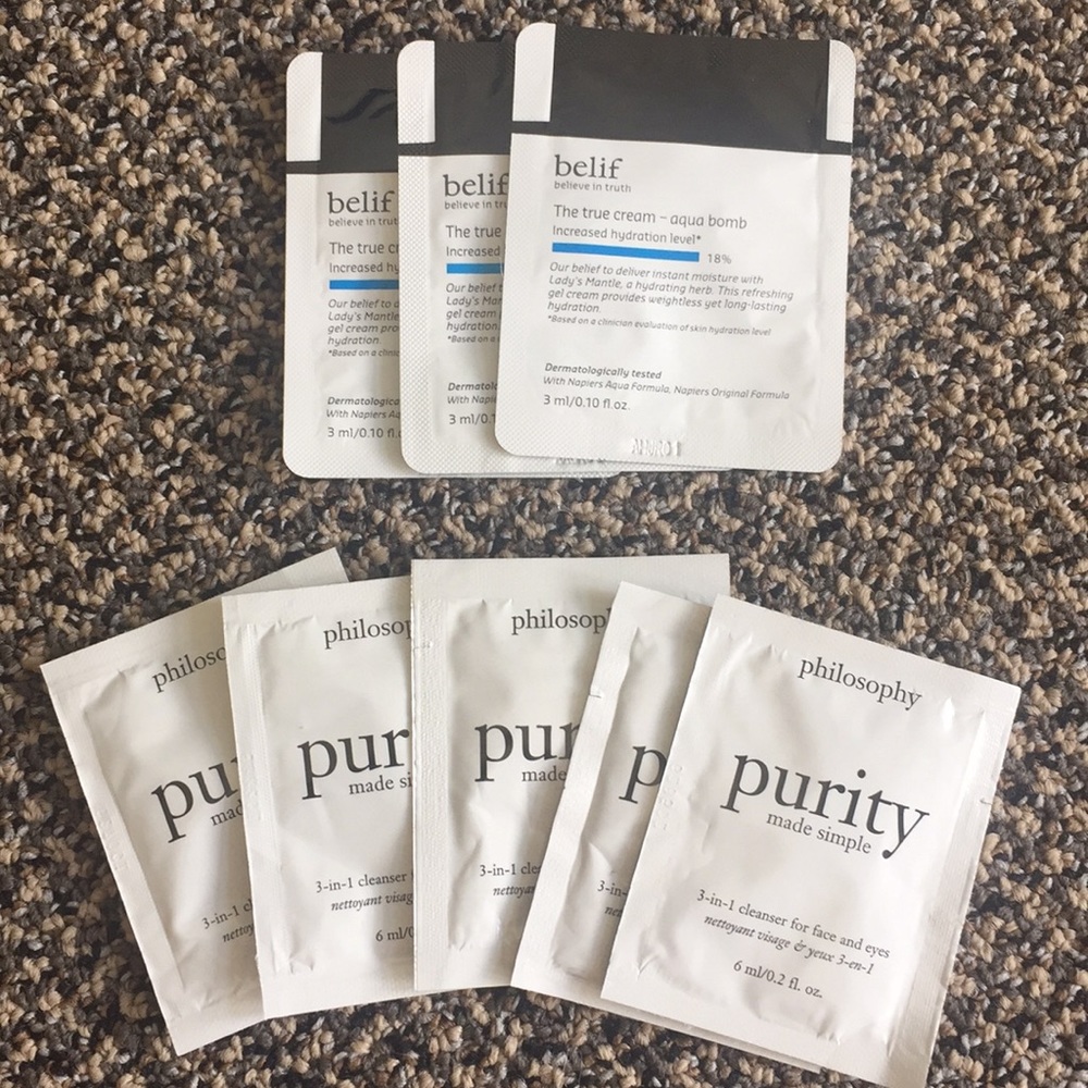 Belief aqua bom moisturizer and Purity Cleanser